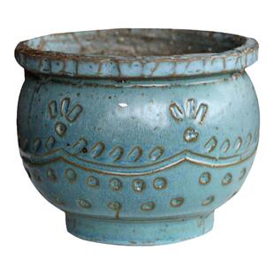 麦饭石盆大口径群生盆透气吸水老桩盆法师盆粗陶多肉花盆陶盆包邮