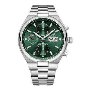 上海手表男士国产自动机械表夜光高端多功能计时跑马表新款9008