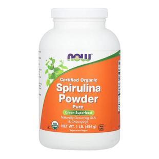 Now诺奥有机天然海藻螺旋藻粉优质植物蛋白亚麻酸叶绿素调肠胃机
