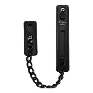 卡贝免打孔不锈钢酒店防盗链门链安全快速锁紧卡扣拉弹簧搭扣反锁