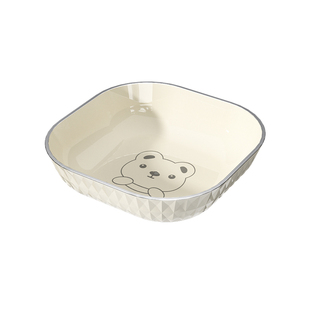 新款家用客厅茶几水果盘吐骨碟商用小吃招待碟盘食物残渣吐骨碟盘