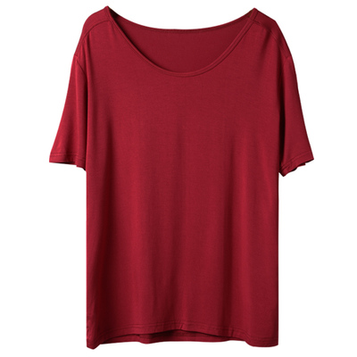 短袖元熙莫代尔宽松T恤女