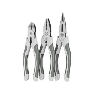 福冈釼老虎钳工业级多功能电工钢丝钳尖嘴钳斜嘴钳工具大全手钳子