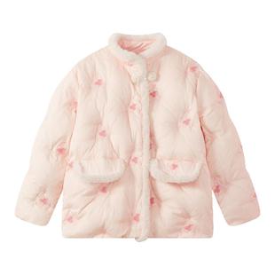 【95绒】25秋冬新款女童国风羽绒服儿童洋气中式小女孩保暖羽绒服