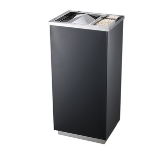 不锈钢圆形垃圾桶酒店环卫大堂立式室外烟灰缸宾馆灭烟电梯口户外