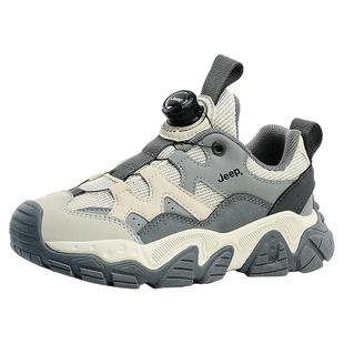 Jeep男童运动鞋2025新款潮流熊猫鞋网面透气中大童防滑女童跑步鞋