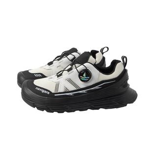 Navigare小帆船童鞋儿童运动鞋男女童旋转纽扣跑步鞋透气网面跑鞋