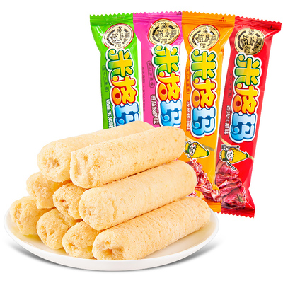 徐福记米格玛夹心米果卷500g散装