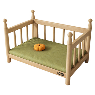 实木狗窝四季通用中大型犬狗狗离地防潮行军床宠物冬日睡觉用狗床