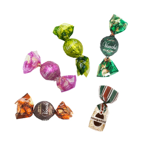 Venchi闻绮意大利榛子黑巧心形牛奶巧克力焦糖榛子碎散装进口零食