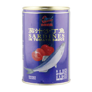3罐古龙茄汁沙丁鱼425g即食熟食下饭菜户外海鲜罐头野餐厦门特产