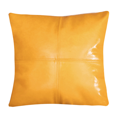 十字拼色油蜡皮抱枕沙发仿皮靠垫