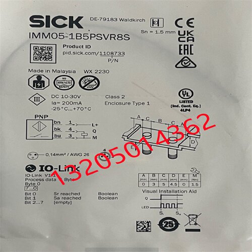 议价IMM05-1B5PSVR8S 1108733 SICK西克电感式接近传感器全新原装