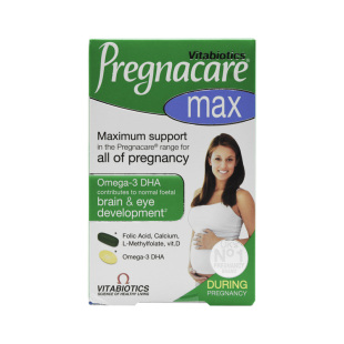 3盒27年12月英国pregnacare max孕妇专用孕期维生素叶酸鱼油dha钙