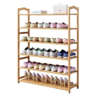 新疆包邮楠竹鞋架简易鞋架子多层家用门口防尘鞋柜宿舍置物架