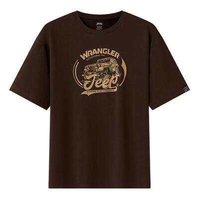 Jeep运动T恤情侣宽松印花男女款