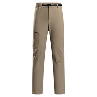 超级安踏男子防泼水加绒软壳裤秋冬户外运动裤登山长裤152546505U