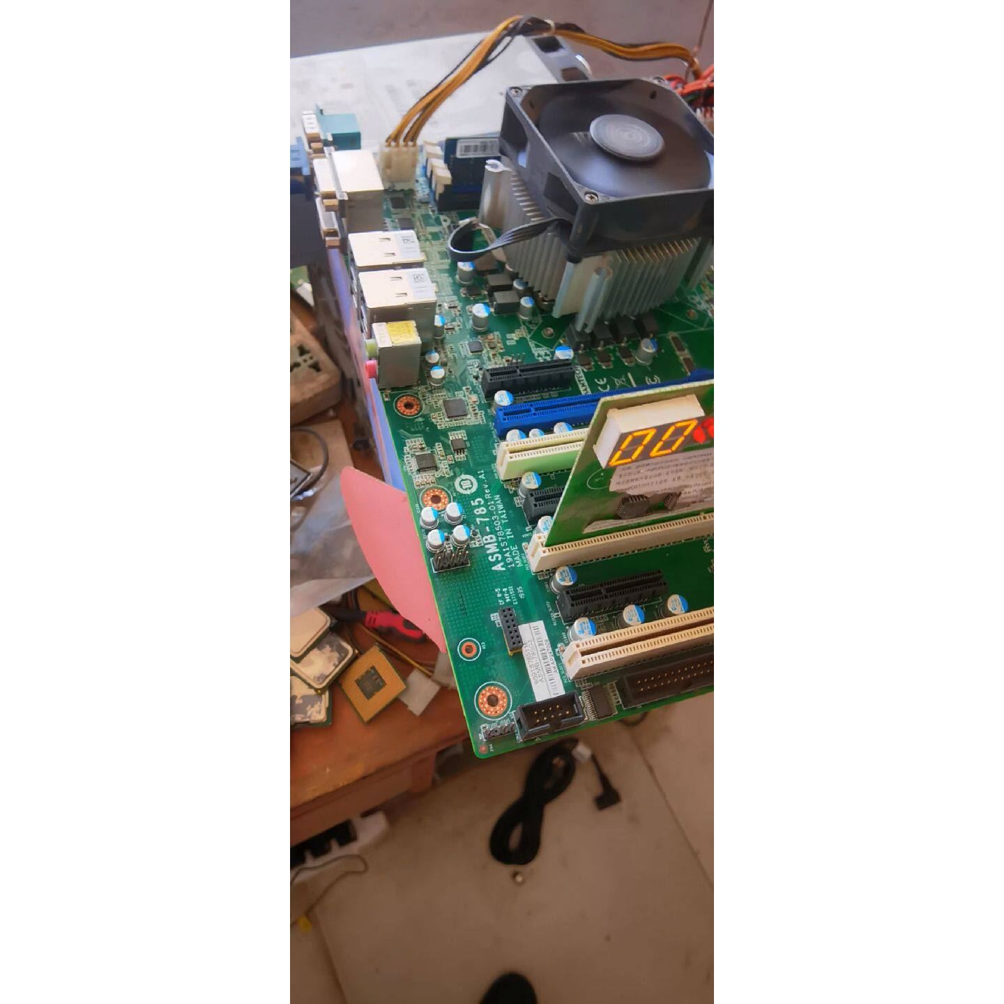 议价可维修拆机研华ASMB785工控服务器主板成色新带挡板支持