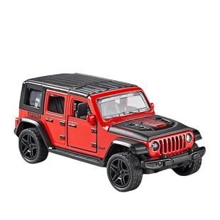 牧马人车模合金仿真JEEP越野车吉普车汽车模型摆件男孩玩具车金属