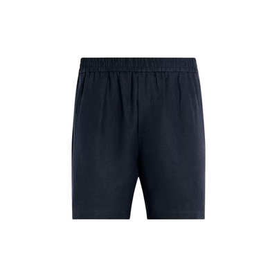 Suitsupply藏青色亚麻短裤