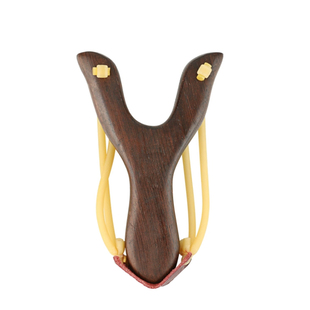 弹弓小孩儿童玩具男孩皮筋实木木质高精度安全架木头泥丸传统弹弓