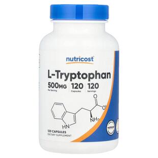 Nutricost,L-色氨酸，500 毫克，120 粒胶囊