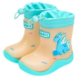 泰兰尼斯儿童雨鞋四季款可拆卸内里儿童雨靴女童雨靴水鞋男童雨鞋