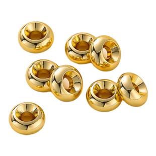 18k金隔片垫片diy饰品配件材料手链14k 隔珠手串不掉色手工文玩