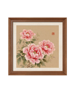 【宋氏美学】花开富贵茶室装饰画