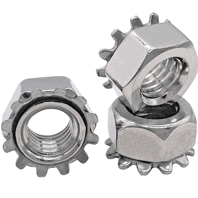 不锈钢304美制螺母带齿细牙