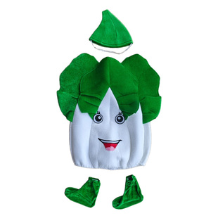 儿童蔬菜进行曲演出服幼儿园绘本表演服莲藕韭菜葫芦大蒜黄瓜衣服