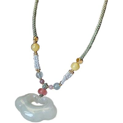 高级感轻奢小众祥云如意锁项链