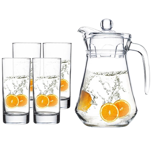 青苹果玻璃杯家用耐热水杯水壶套装茶杯冷水壶套装耐高温杯子套装