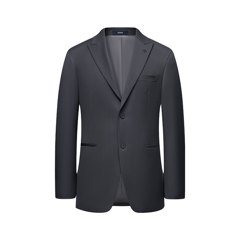 BONI/堡尼秋冬新品商务西服套装羊毛混纺西装净色西裤男AS682211A