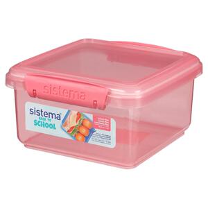sistema 水果保鲜盒分隔塑料午餐盒秋游便当盒便携野餐盒分格饭盒