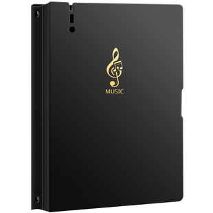 乐谱夹A4钢琴谱夹子活页文件夹不反光可修改透明插页a3吉他钢琴专用谱子夹册音乐展开式收纳册本合唱歌谱曲谱