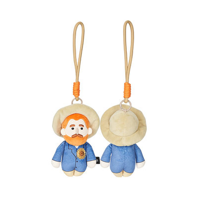 物兮物美术馆文创梵高自画像毛绒玩偶挂件钥匙扣挂饰生日礼物可爱