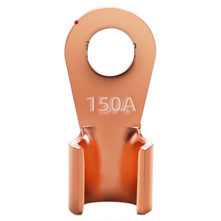 线/鼻子线耳/OT鼻铜电瓶开口鼻子端子镀锡紫铜50150A16平方接线