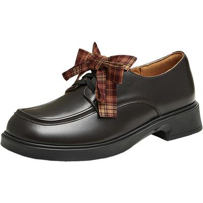 天美意学院厚底英伦小皮