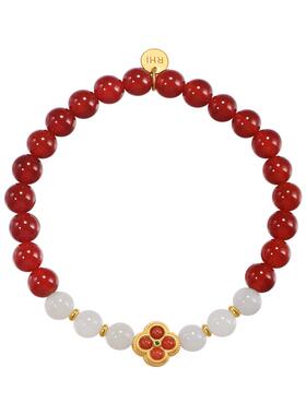 印象瑞红圆珠手串和田玉红玛瑙