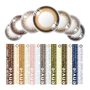 日本envie梨花美瞳隐形眼镜盒日抛旗舰店正品30片女小直径近视