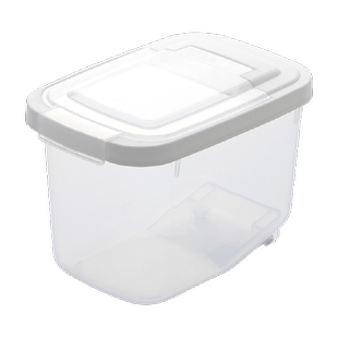 茶花家用米桶翻盖设计密封防虫防潮带滑轮好挪动收纳安心储藏10斤