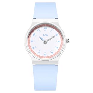 正港ZGO 考试静音指针手表女小学生初高中只看时间女生儿童高颜值