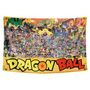 七龙珠悟空童年动漫定制周边宿舍卧室墙布装饰背景布海报挂布挂毯