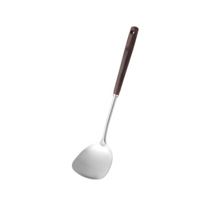 316不锈钢锅铲套装家用汤勺漏勺木柄全套厨具铁锅铲炒菜铲子炒勺