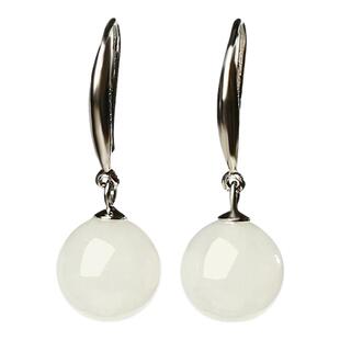 宫里上新和田玉耳环女款玉石耳坠耳饰送妈妈生日三八妇女节礼物