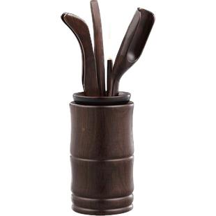 金灶KP-8黑檀木茶道六君子茶具套装家用工夫茶具茶艺组合茶盘摆件