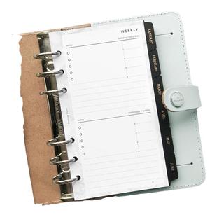 功能周计划待办清单日记手账本内活页替芯weeksA5678奇葩slim北欧