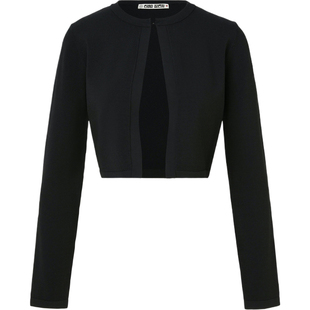 【季末折扣】CIAO LUCIA 女秋冬弹力针织短款开襟衫毛衣外套