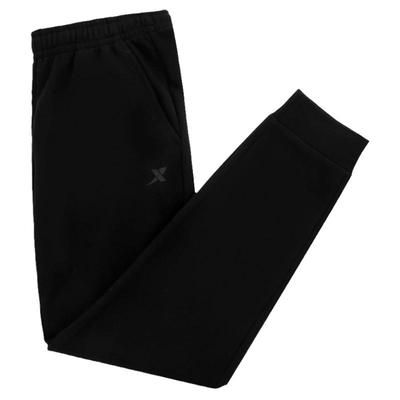 特步运动裤女秋冬加绒针织卫裤束脚黑色休闲跑步长裤冬季保暖棉裤